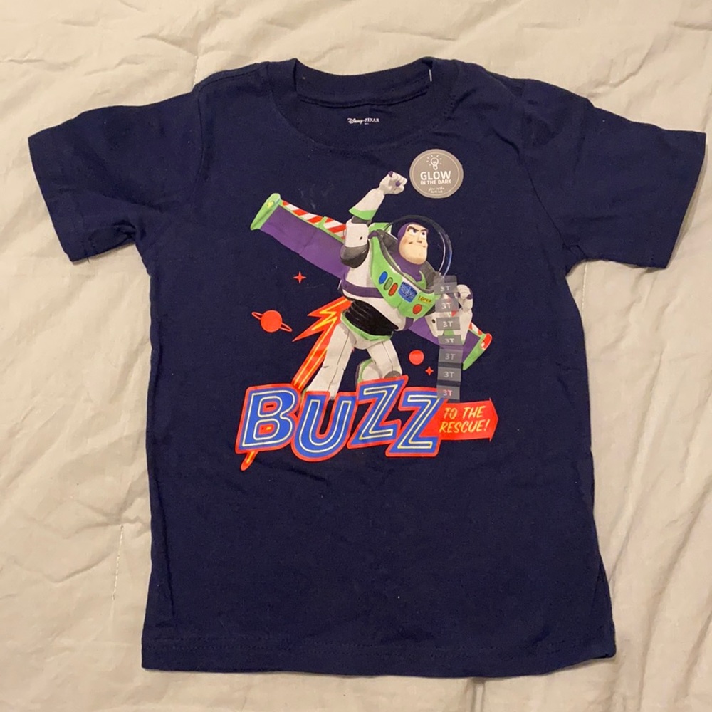 Glow in the dark buzz light year shirt,